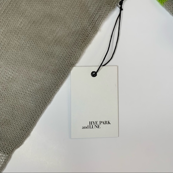 Hye Park and Lune Lime Block Sheer Sweater - Picture 5 of 5